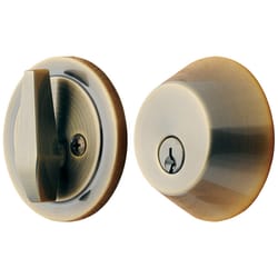 Ace Antique Brass Solid Brass Single Cylinder Deadbolt