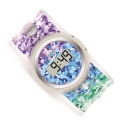 Watchitude Slap Child's Sassy Sequins Round Multicolored Digital Watch Silicone Water Resistant