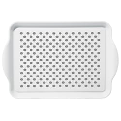 OGGI White Plastic/Silicone Serving Tray