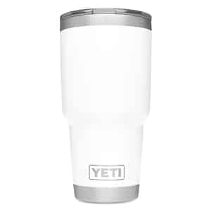 YETI  Rambler  White  Stainless Steel  MagSlider  Insulated Tumbler  BPA Free 30 oz. 
