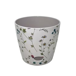 Bamboo Blooms 6.5 in. H X 7 in. D Bamboo Wildflower Flower Pot Multicolored