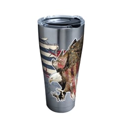 Tervis Wine Pairing 30 oz Multicolored BPA Free Americana Distressed Flag Tumbler with Lid