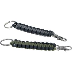 Custom Accessories Plastic Gray Paracord Key Chain