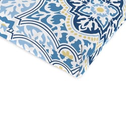 Jordan Manufacturing Blue Polyester Chair Cushion 4 in. H X 22 in. W X 44 in. L