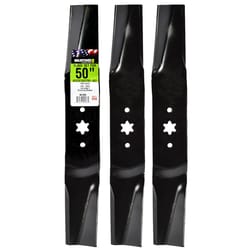 MaxPower 50 in. Mulching Mower Blade Set For Riding Mowers 3 pk
