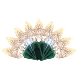 Celebrations Platinum LED C6 White 50 ct String Christmas Lights 25 ft.
