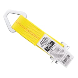 Keeper 2 in. W X 7 in. L Yellow E-Track Tie-Off 2000 lb 1 pk