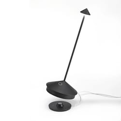 Zafferano Pina 11.4 in. Black Table Lamp