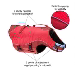Kurgo Surf N Turf Red Pet Vest Dog Jacket Large