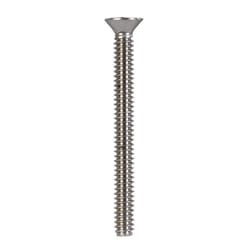 HILLMAN No. 6-32 Ga. X 1-1/2 in. L Phillips Flat Head Stainless Steel Machine Screws 100 pk