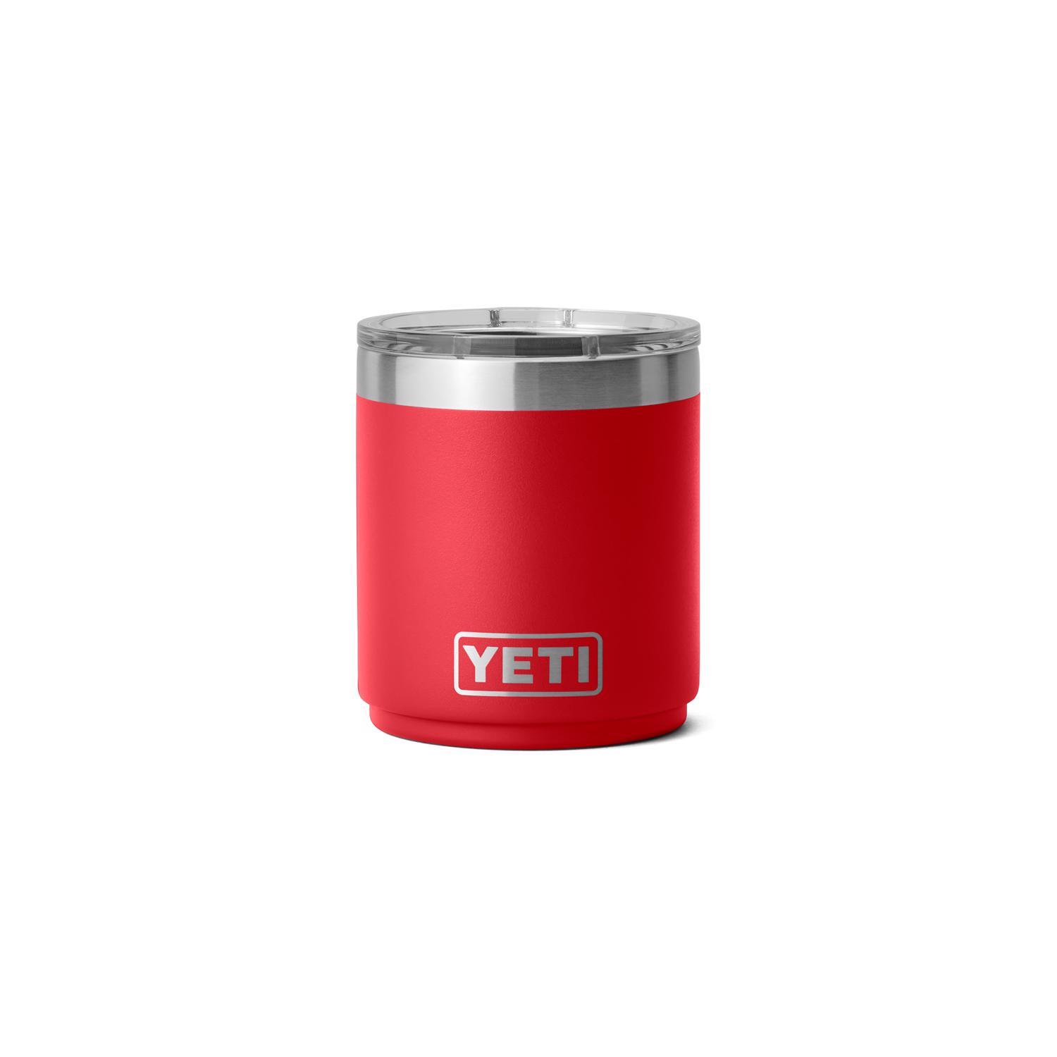 REAL YETI 10 Oz. Laser Engraved Black Stainless Steel 10 Oz Stackable Mug  With Mag Lid Personalized Vacuum Insulated YETI 