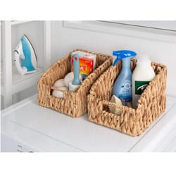 Honey Can Do 9 in. L X 11 in. W X 4 in. H Natural Woven Nesting Basket Set