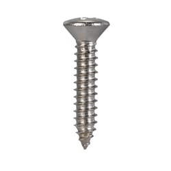 Hillman No. 14 in. X 1-1/4 in. L Phillips Oval Head Sheet Metal Screws 100 pk