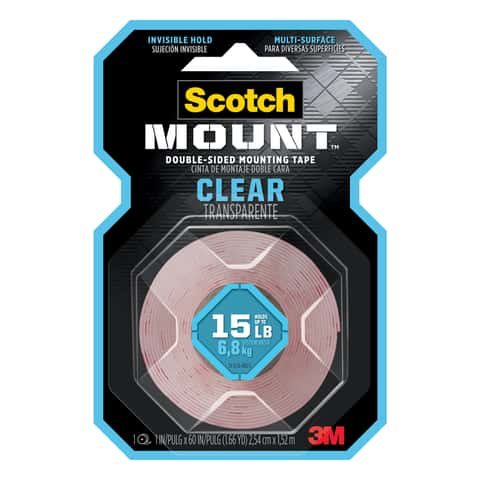 3M Scotch-Mount Double Sided 1 in. W X 60 in. L Mounting Tape Black - Ace  Hardware