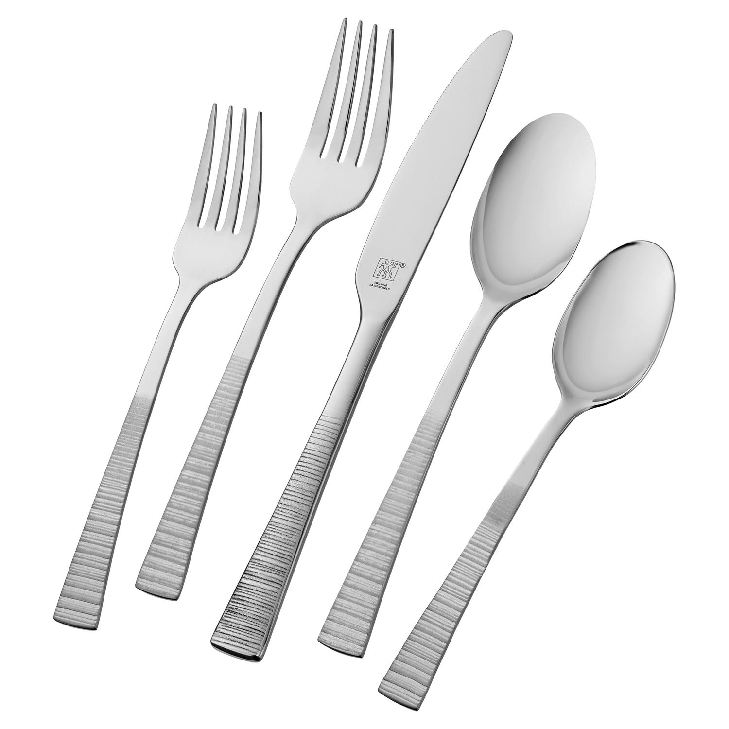 Zwilling J.A Henckels Silver Stainless Steel Flatware Set Sansujyuku sansujyuku.com