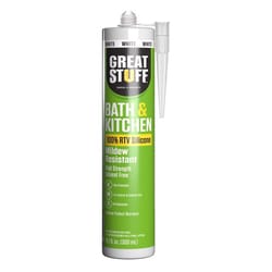 Great Stuff White Acetoxy Silicone Kitchen and Bath Sealant 10.1 oz