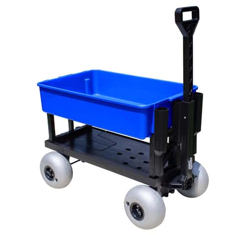 Mighty Max Cart Utility Hand Truck Dolly Black Tub