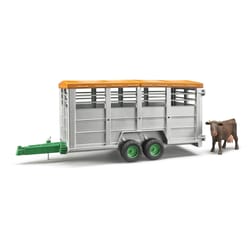 Bruder Livestock Trailer w/1 Cow Multicolored