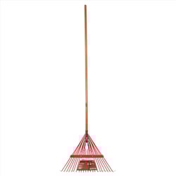 ACE 64.5 in. 22 Tine Steel Rake Wood Handle