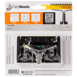 Duck EasyMounts 4.5 in. L Matte Black Fiberglass Tool Holder 15 lb. cap. 1 pk
