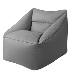 Jordan Manufacturing Gray Fabric Frame Bean Bag Chair