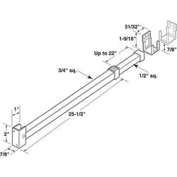 Prime-Line Aluminum Indoor Sliding Door Lock