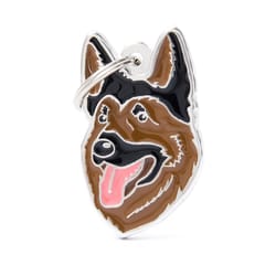 MyFamily Friends Brown New German Sheperd Metal Dog Pet Tags