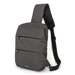 Fitkicks Black Sling Backpack 15.1 in. H X 10 in. W