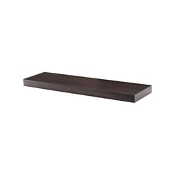 Dolle Big Boy 2 in. H X 35.4 in. W X 9.8 in. D Espresso Particle Board Floating Shelf