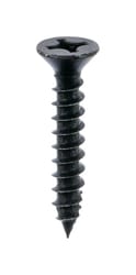 Ace No. 12 X 1-1/4 in. L Phillips Black Coarse Wood Screws 18 pk