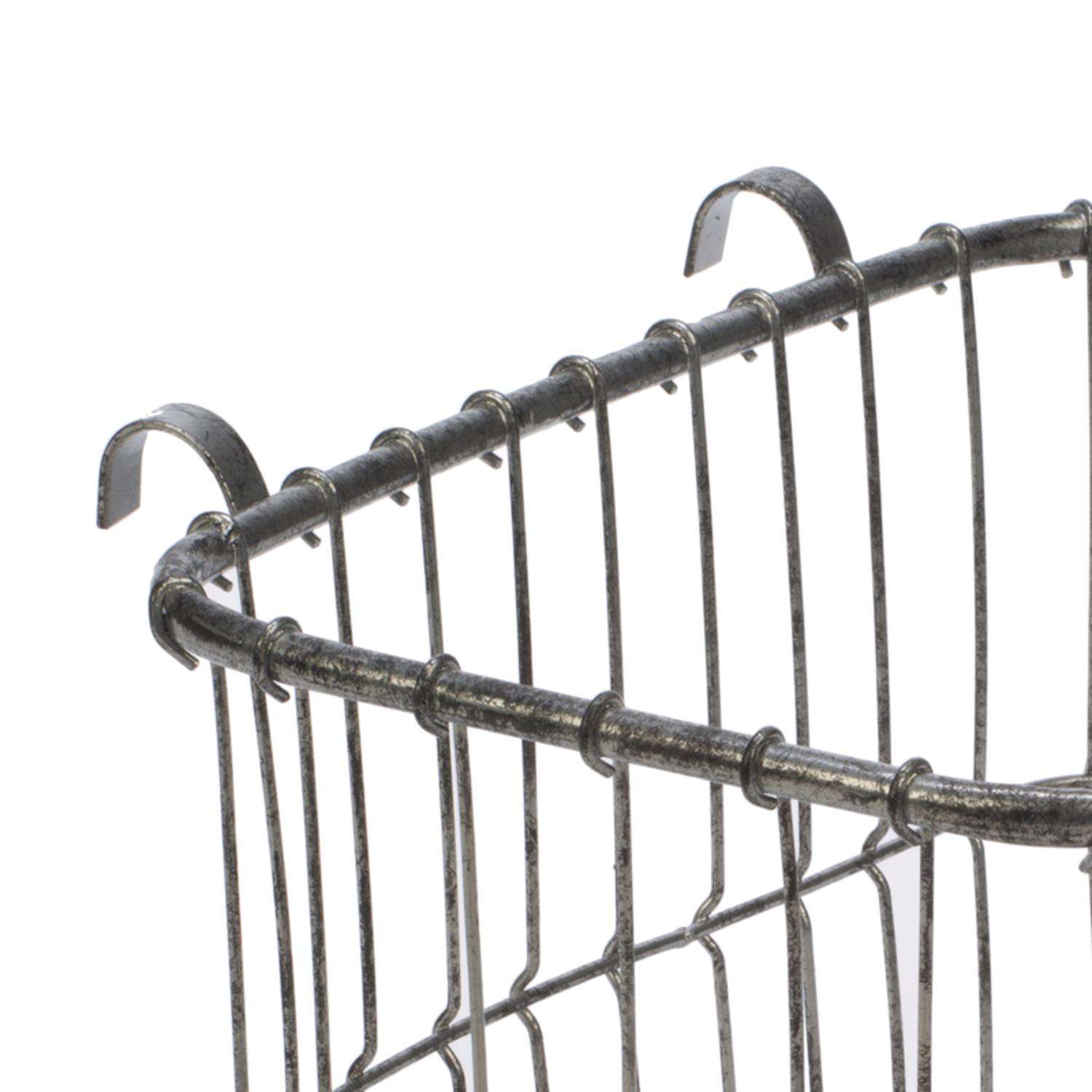 Tripar 12.75 in. L X 9.25 in. W X 8 in. H Silver Wire Basket Ace Hardware