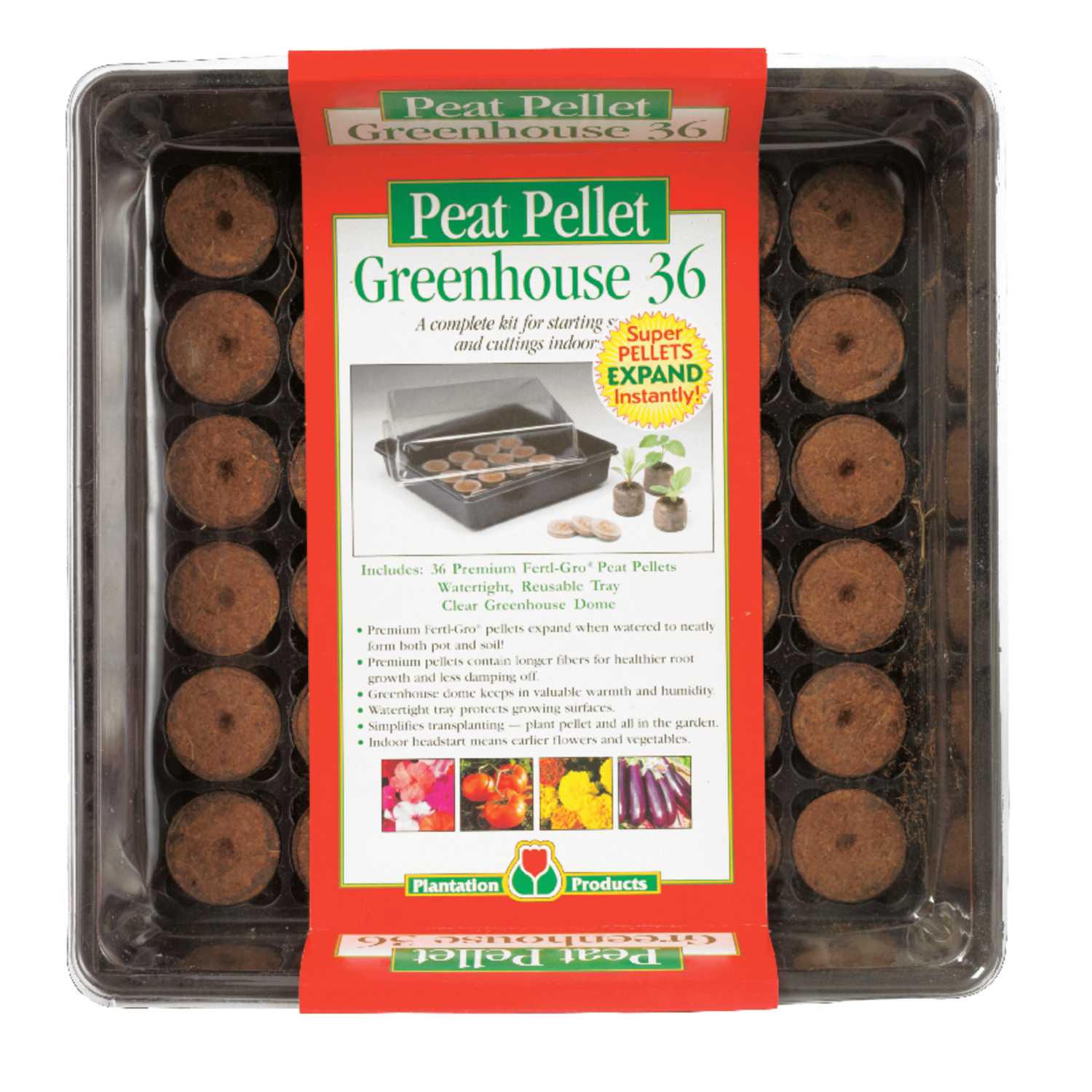 Plantation Products Greenhouse Peat Pellet Tray 1 pk Ace