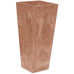 Novelty ArtStone 13.5 in. H X 7.5 in. W X 7.5 in. D Resin Ella Tall Tall Planter Rust