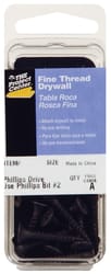 HILLMAN No. 6 Ga. X 2-1/2 in. L Phillips Fine Drywall Screws 6 pk