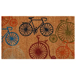 Home & More 2 ft. W X 3 ft. L Multi-color Bicycles Coir Door Mat