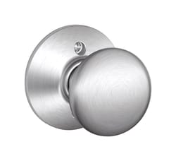 Schlage Plymouth Satin Chrome Dummy Knob Right or Left Handed