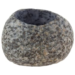 Karma Gifts 3.9 in. H X 5.5 in. W X 5.1 in. D Stone Planter Natural