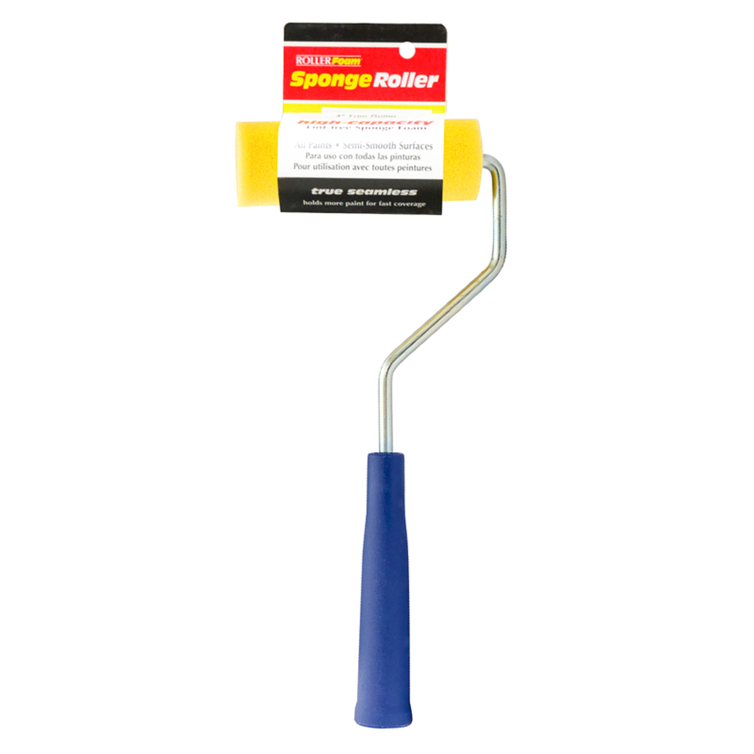 RollerLite 4.5 in. W Mini Paint Roller Frame and Cover Threaded End ...