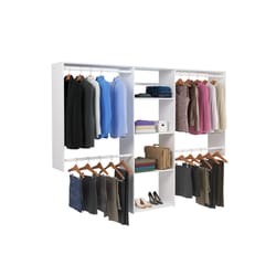 Easy Track 84 in. H X 96 in. W X 14 in. L Wood Closet Organizer