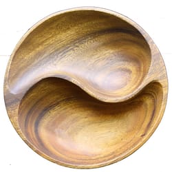 Pacific Merchants Natural Acacia Wood Yin Yang Bowl 1 pk