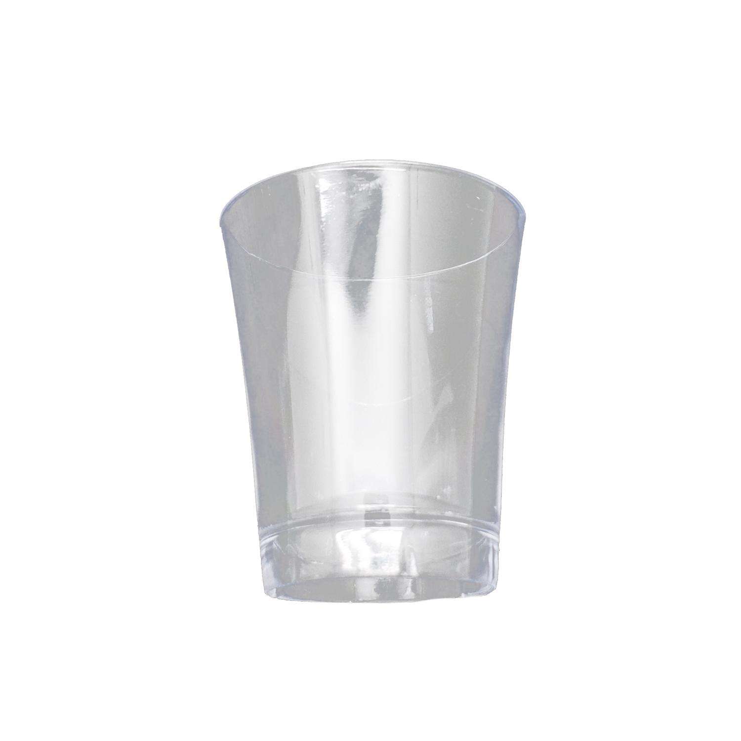 Smarty Had A Party 2 oz. Clear Round Plastic Disposable Mini Wine Glasses (480 Glasses)