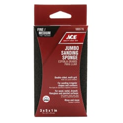 Ace 5 in. L X 3 in. W X 1 in. 120/80 Grit Assorted Extra Large Sanding Sponge