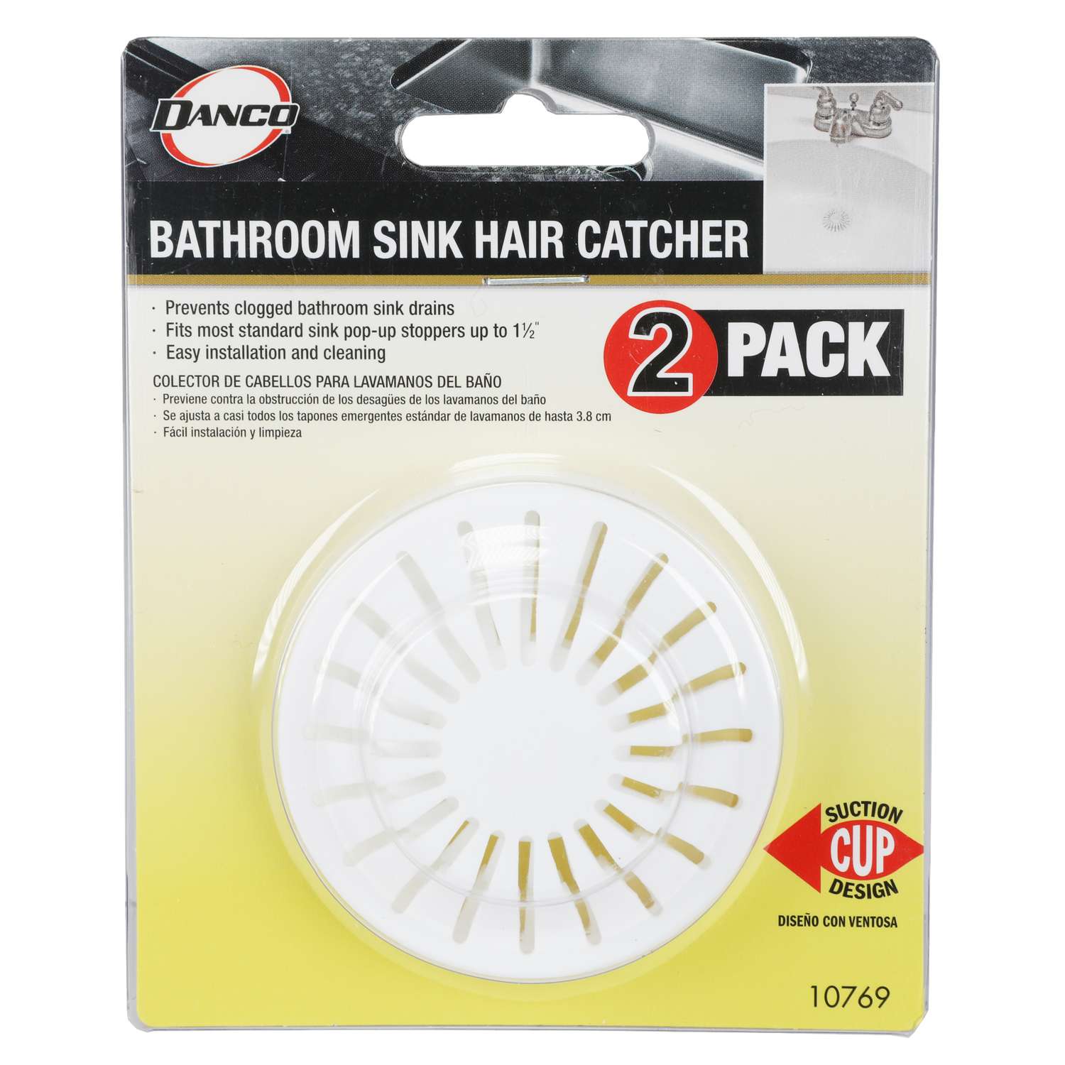 Bathroom Hair Catcher for Sink (2-Pack) - Plumbing Parts by Danco