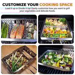 Proud Grill UltraVersatile Stainless Steel Grill Basket 15 in. L X 10 in. W 1 pk