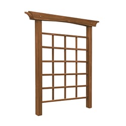 Vita Heartwood 82 in. H Cedar Stain Wood Trellis