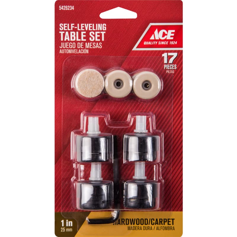 A0171 Ace Plastic Self Leveling Table Pad Set Black Roun sku A0171