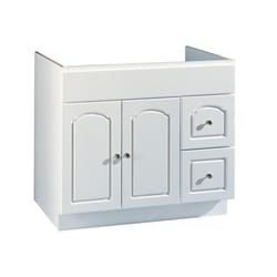 Hardware House Aspen Gloss Snow White Base Cabinet 36 in. W X 21 in. D X 31.5 in. H