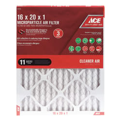 Ace 16 in. W X 20 in. H X 1 in. D Synthetic 11 MERV Pleated Microparticle Air Filter 1 pk