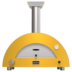 Alfa Ovens Moderno 2 37 in. Natural Gas/Wood Pizza Oven Fire Yellow