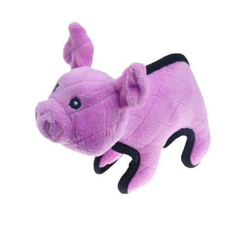 Pet Park Blvd Purple Pig Tuffy Dog Toy
